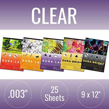 Grafix Dura-Lar Ultra Clear Film - Versatile Crafting Essential, 25 Sheets