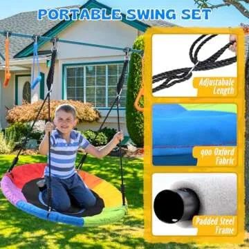 Ninja Warrior Obstacle Course Fun for Kids Outdoor Swing Set