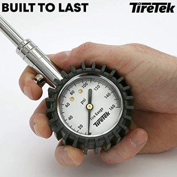 Dual Head Tire Pressure Gauge for Trucks & RVs - Accurate & Durable