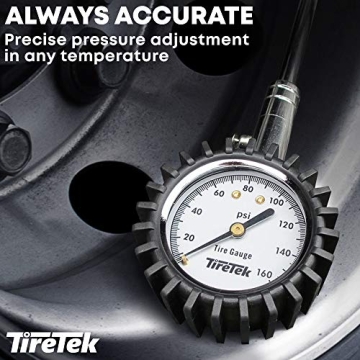 Dual Head Tire Pressure Gauge for Trucks & RVs - Accurate & Durable