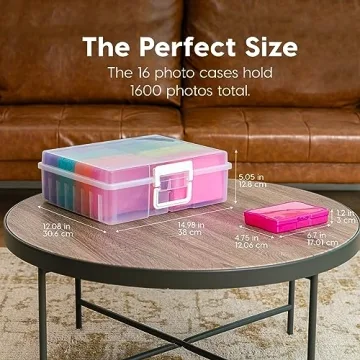 IRIS USA Craft Keeper with 16 Cases for Photos & Crafts