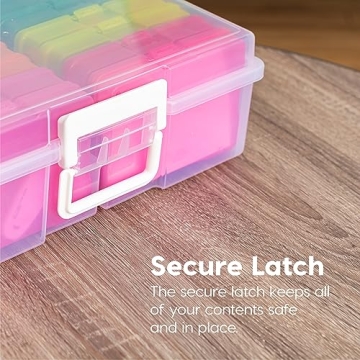 IRIS USA Craft Keeper with 16 Cases for Photos & Crafts