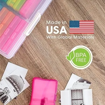 IRIS USA Craft Keeper with 16 Cases for Photos & Crafts