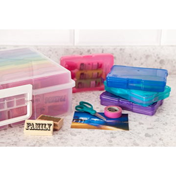 IRIS USA Craft Keeper with 16 Cases for Photos & Crafts