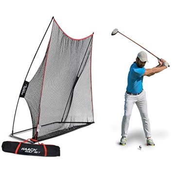 Rukket Haack Golf Net | Practice Driving Indoor and Outdoor | Golfing at Home Swing Training Aids | ...