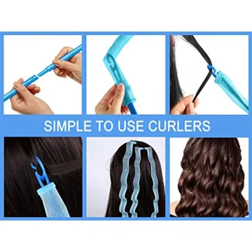 40PCS Heatless Hair Curlers for Effortless Curls