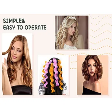 40PCS Heatless Hair Curlers for Effortless Curls