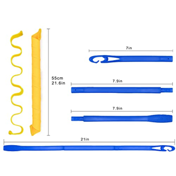 40PCS Heatless Hair Curlers for Effortless Curls