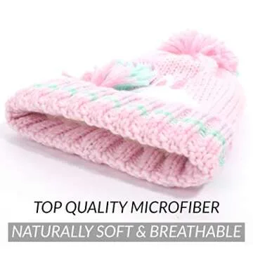 accsa Toddler Kids Girl Novelty Colorful Knit Unicorn Pony Beanie Hat Age