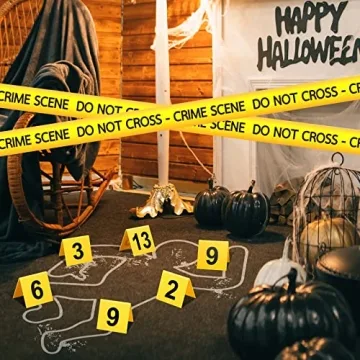 Vicenpal 15 Pcs Crime Scene Markers for Fun Parties