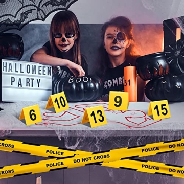 Vicenpal 15 Pcs Crime Scene Markers for Fun Parties