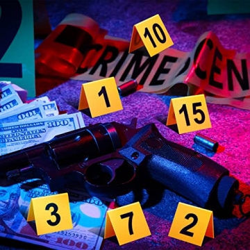 Vicenpal 15 Pcs Crime Scene Markers for Fun Parties