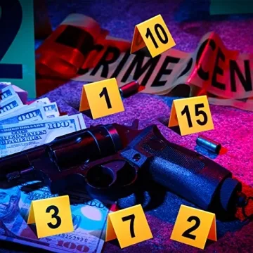 Vicenpal 15 Pcs Crime Scene Markers for Fun Parties