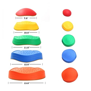 Makarci Stepping Stones, Non-Slip Toddler Balance Toys