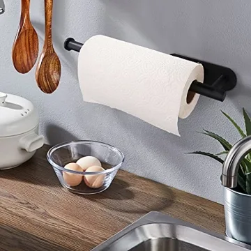 Black Paper Towel Holders for Kitchen Organization