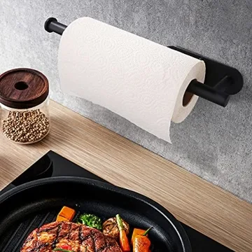 Black Paper Towel Holders for Kitchen Organization