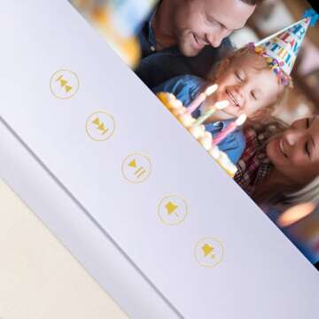 Elegant Linen-Covered Video Album with Photo Insert | 7-Inch IPS Screen, 4GB Memory, USB-C Charging | Perfect for Weddings, Retirements, and Special Occasions