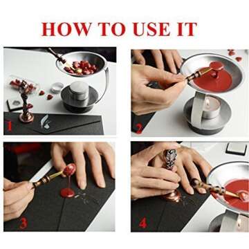 MNYR Vintage Santa Claus Northpole Official Seal Wax Seal Sealing Stamp Embellishment Wedding Invita...