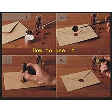 MNYR Vintage Santa Claus Northpole Official Seal Wax Seal Sealing Stamp Embellishment Wedding Invitation Card Snail Mail Gift Wrapping Wine Package Great Christmas Gift Idea Wax Seal Stamp Set