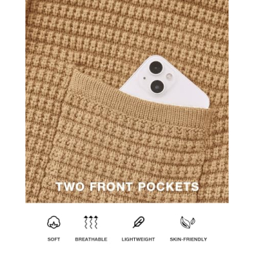 BTFBM Women's Cardigan Sweater - Stylish Chunky Knit Jacket