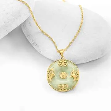 Ross-Simons Good Fortune Butterfly Pendant Necklace in 18kt Gold Over Sterling