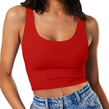 Stylish Women's Summer Sleeveless Cropped Tank Top