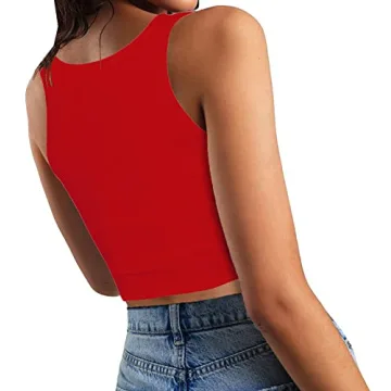 Trendy Women's Summer Sleeveless Tank Crop Top