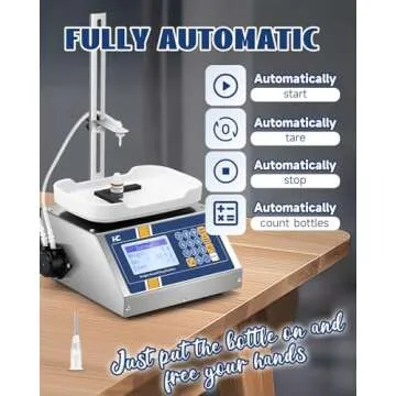 Hanchen Liquid Filling Machine 1-50ml 0.1ml Bottle Filler Machine Peristaltic Pump Weighing Filling ...
