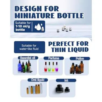 Hanchen Liquid Filling Machine 1-50ml 0.1ml Bottle Filler Machine Peristaltic Pump Weighing Filling Machine for Essential Oil, Oral Liquid, Perfume, Spray Bottle 110V-220V