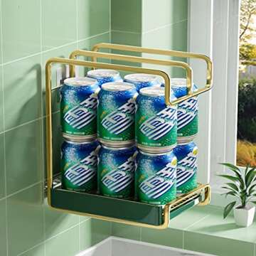 WINGSIGHT Kitchen Sink Caddy Sponge Storage with Dishcloth Rack Free Punching Wall-Mounted and Countertop Household Rag Rack Drain Rack (Black)