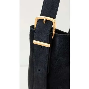 Madewell Essential Bucket Tote in Deep Indigo Suede