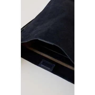 Madewell Essential Bucket Tote in Deep Indigo Suede