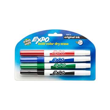 EXPO Original Dry Erase Markers, Fine Point, Assorted Colors