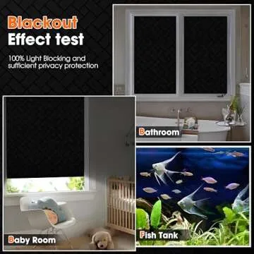 Coavas Blackout Window Film - 100% Sun Blocking & Easy Installation