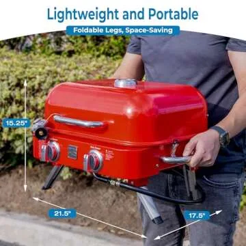 Kenmore 2-Burner Portable Tabletop Retro Gas Grill