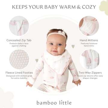 Bunny Footie for Baby - Ultra-Soft Bamboo Zipper Romper
