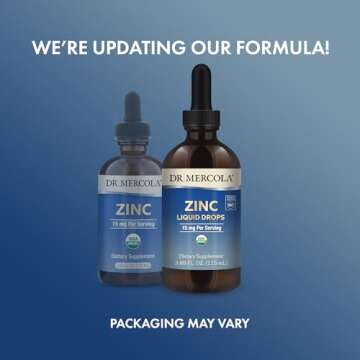 Dr. Mercola Organic Zinc Liquid Drops, 15 mg per Serving, 3.88 fl oz (115 ml), About 28 Servings, Dietary Supplement, Supports Immune and Organ Health, Non GMO, USDA Organic, NSF Certified