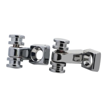 OVSAL 2 PCS Stainless Steel Roller String Retainer for Electric Guitar String Guide Roller String Trees Compatible with Start Tele Telecaster Electric Guitar String Parts Chrome