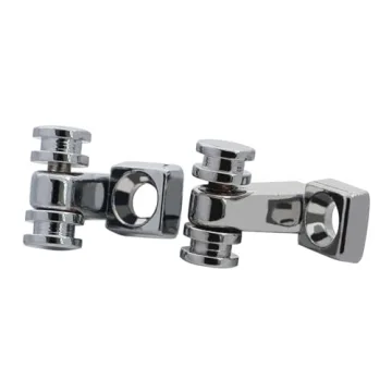 OVSAL 2 PCS Stainless Steel Roller String Retainer for Electric Guitar String Guide Roller String Trees Compatible with Start Tele Telecaster Electric Guitar String Parts Chrome