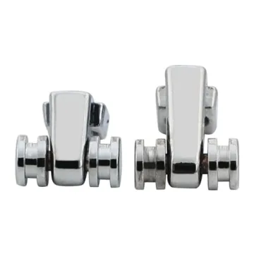 OVSAL 2 PCS Stainless Steel Roller String Retainer for Electric Guitar String Guide Roller String Trees Compatible with Start Tele Telecaster Electric Guitar String Parts Chrome