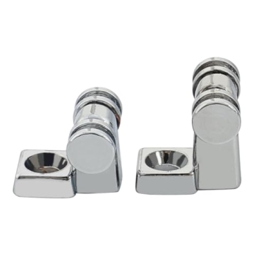 OVSAL 2 PCS Stainless Steel Roller String Retainer for Electric Guitar String Guide Roller String Trees Compatible with Start Tele Telecaster Electric Guitar String Parts Chrome