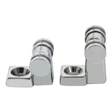 OVSAL 2 PCS Stainless Steel Roller String Retainer for Electric Guitar String Guide Roller String Trees Compatible with Start Tele Telecaster Electric Guitar String Parts Chrome