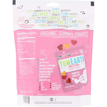 YumEarth Organic Valentines Gummy Snacks 10 Pack