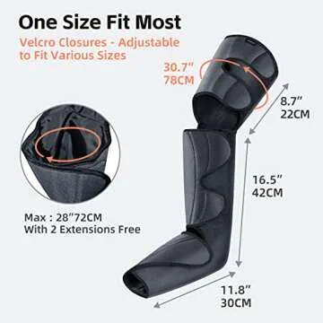 SHINE WELL Leg Compression Massager for Pain Relief and Circulation