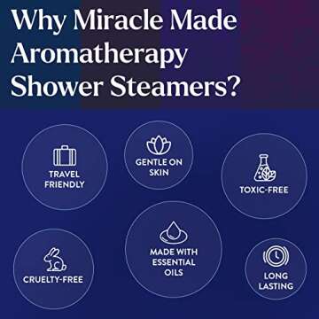 Miracle Made Lavender Shower Steamers for Blissful Relaxation