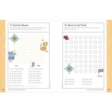 My First Grade Geography Workbook: 101 Games & Activities To Support First Grade Geography Skills (My Workbook)