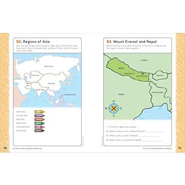 My First Grade Geography Workbook: 101 Games & Activities To Support First Grade Geography Skills (My Workbook)