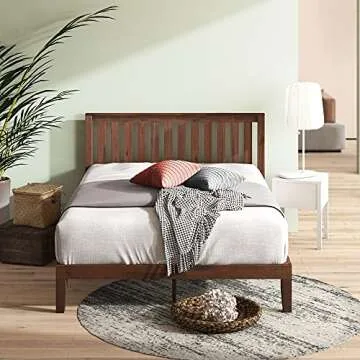 ZINUS Vivek Wood Platform Bed Frame for Ultimate Comfort