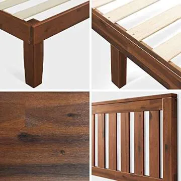 ZINUS Vivek Wood Platform Bed Frame for Ultimate Comfort