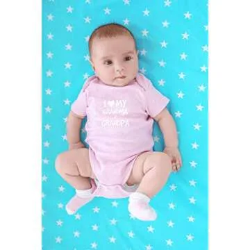 CBTwear I Love My Grandma & Grandpa Baby Bodysuit Adorable Romper Clothing Funny Cute Infant Outfit (6 Months, Pink)